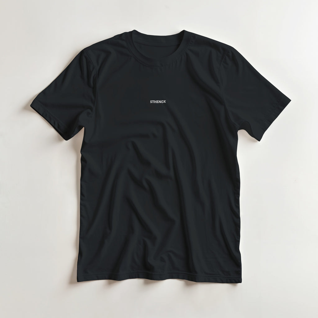 Camiseta streetwear "Push.Pull.Progress" | Blanco & Negro