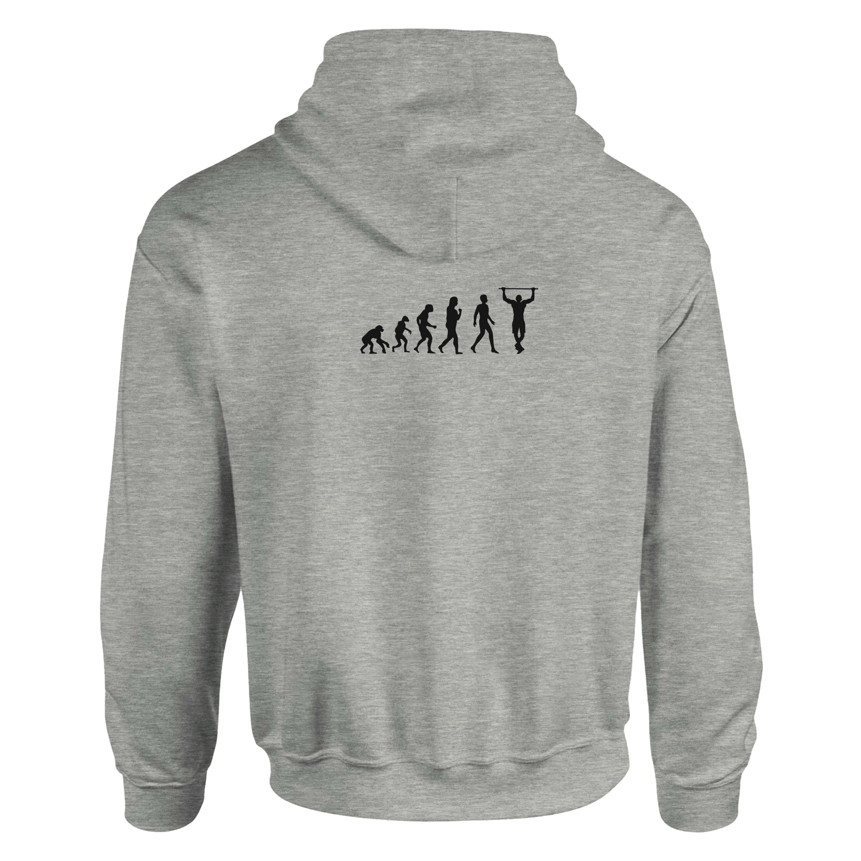 Sudadera streetwear "Calisthenics evolution" | Blanco- Negro- Gris- Azul Marino- Marrón